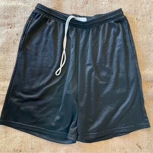 Hanes Black Mesh Shorts